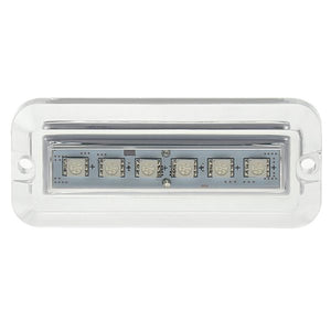 Rectangular Six LED Underwater Light, RGBW, 2-Pack