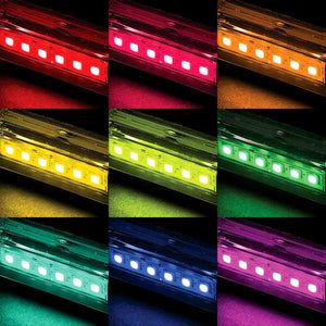 Rectangular Six LED Underwater Light, RGBW, 2-Pack