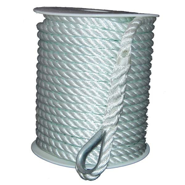 Aamstrand Anchor Line 3 Strand Twisted Nylon - White – Five-0 Marine