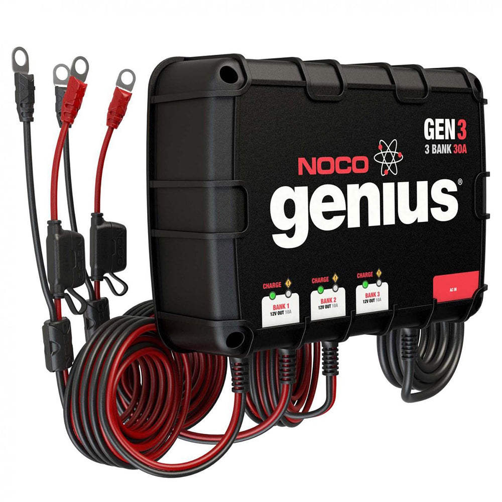 NOCO GENIUS GEN3 30A ONBOARD BATTERY CHARGER - 3 BANK