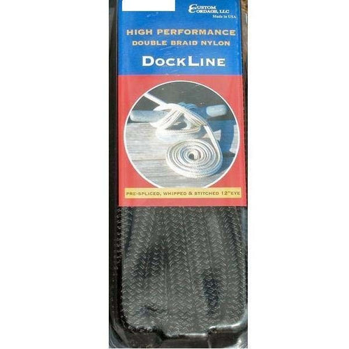 Custom Cordage Double Braid Dock Line - Black