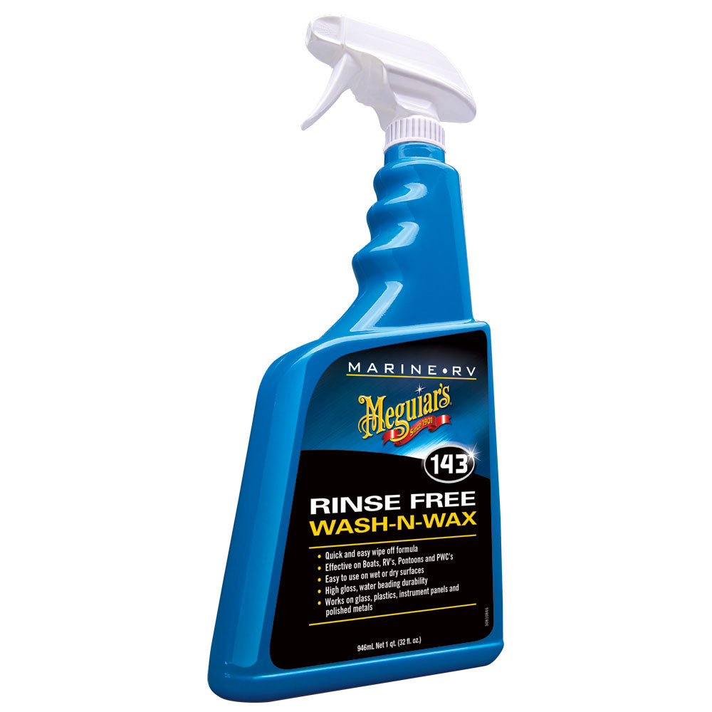 MEGUIAR'S #143 BOAT/RV RINSE FREE WASH-N-WAX - 32OZ